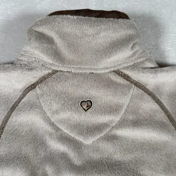 Kuhl Sweater Women Size L Full Zip Fleece Jacket Zipped Pockets Mock Neck EUC - Picture 12 of 12